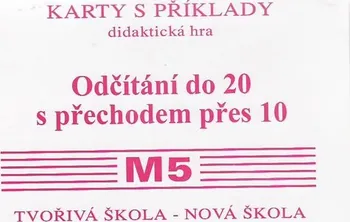 Matematika Sada kartiček M5 - odčítání do 20 s přechodem pres10 - Nakladatelství Nová škola Brno