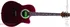 Akustická kytara Dimavery RB-300 Roundback, plamenová červená