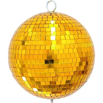 Zrcadlová koule Eurolite 20 cm, zlatá