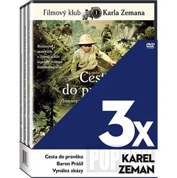 DVD film Kolekce filmů Karla Zemana (Cesta do pravěku, Vynález zkázy, Baron Prášil) (3xDVD)