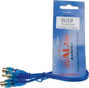 Audio kabel RCA Y audio kabel BLUE BASIC line, 2xsamice, 1xsamec