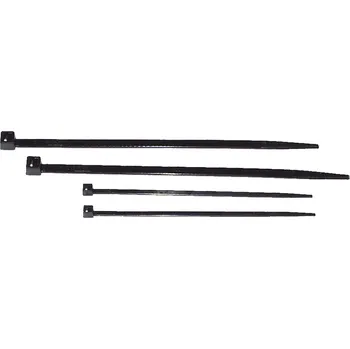 Stahovací páska Cimco Vázací pásky 4,8 x 200 mm černé 100 ks