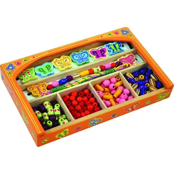 ANDREU Toys motýlková korálková sada Dětské navlékací korálky ANDREU Toys motýlková korálková sada