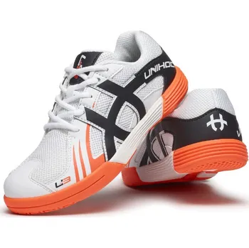 Dětská sálová obuv Unihoc U3 Junior bílá/oranžová 36