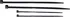 Stahovací páska Stualarm Vázací pásky 4,8 x 360 mm 100 ks černý
