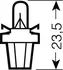 Autožárovka OSRAM 12V BX8,5d 1,2W standard (10ks)