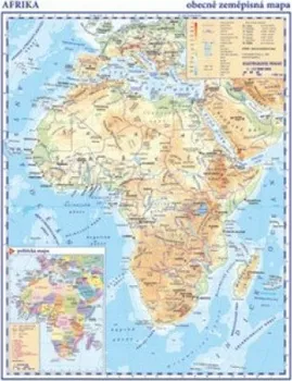 kniha Afrika Obecně zeměpisná mapa