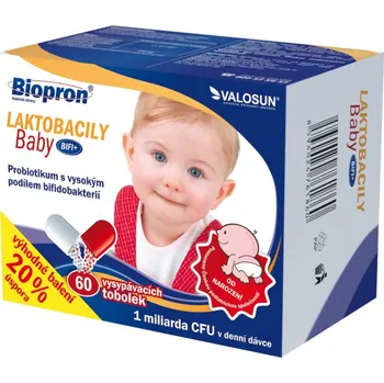 Biopron Laktobacily Baby BIFI+ 60 tobolek