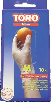 Čisticí rukavice gumové rukavice, velikost M, 10 ks