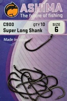 Rybářský háček Ashima Háčky C900 Super Long Shank vel. 10 10ks