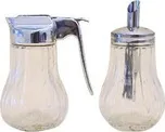 Cukřenka a mlékovka sklo, 9, 8 x 6, 7 cm