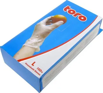 Čisticí rukavice gumové rukavice, velikost L, 100 ks