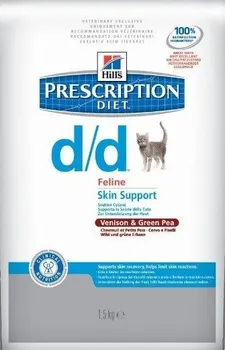 Krmivo pro kočku Hill's Feline Prescription Diet d/d Venison & Green Pea 1,5 kg