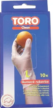 Čisticí rukavice gumové rukavice, velikost L, 10 ks