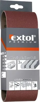 Brusný papír Pás brusný Extol Premium 3ks P40 75x533mm