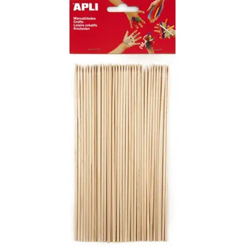 APLI Špejle 3 mm přírodní 50 ks