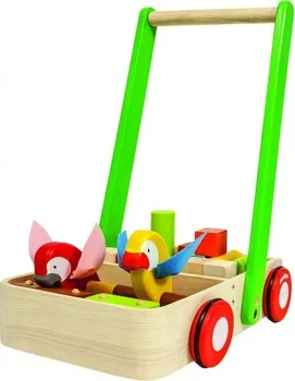 Dřevěná hračka Plan Toys Chodítko s ptáčky