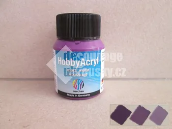 Speciální výtvarná barva Hobby Acryl matt fialová 59 ml