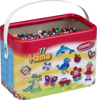 Dětské navlékací korálky Hama Mix Midi korálky v boxu 10000 ks