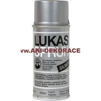 Vodová barva Metalický sprej stříbrný 150 ml