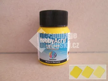 Speciální výtvarná barva Hobby Acryl matt žlutá 59 ml