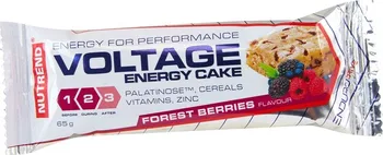 Nutrend tyčinka Voltage Energy cake 65 g berries 