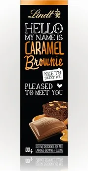 Čokoláda Lindt Hello - Caramel Brownie 100g