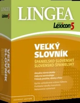 Slovník Lexicon5 Veľký slovník španielsko-slovenský sloven