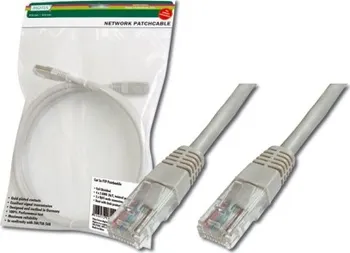 Síťový kabel Digitus Patch Cable, SF-UTP, CAT 5e, AWG 26/7, šedý 2m