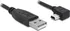Datový kabel Delock kabel USB 2.0 A-samec > USB mini-B 5-pin samec pravoůhlý, 1 metru