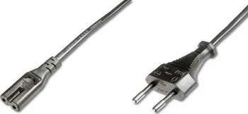 PremiumCord napájecí kabel pro notebooky 2-pólový, délka 2m