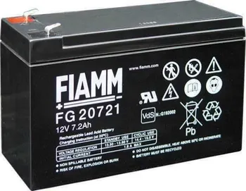 Záložní baterie Fiamm olověná baterie FG20721 12V/7,2Ah Faston 4,8