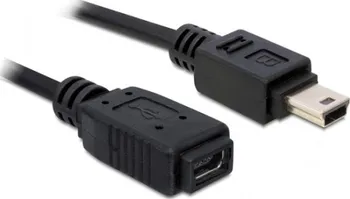 Datový kabel Delock USB 2.0 kabel, prodlužující mini-B 5-pin samec/samice 1 metr