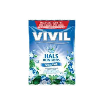 Bonbon VIVIL Extra silný mentol + vitamín C bez cukru 60 g