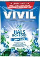 Bonbon VIVIL Extra silný mentol + vitamín C bez cukru 60 g