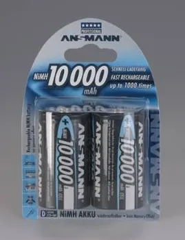 Článková baterie Ansmann akumulátor D NiMH 10000 mAh (2 ks)