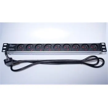 Serverovna PremiumCord PDU-F10G09 napájecí panel do 19" racku
