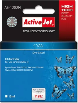 ActiveJet ink cartr. Eps T1282 Cyan S22/SX125/SX425 100% NEW AE-1282