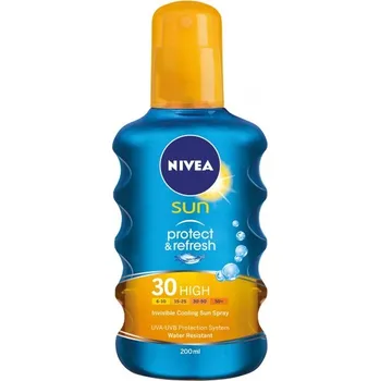 Přípravek na opalování Nivea Protect & Refresh transparent spray SPF 30 200 ml