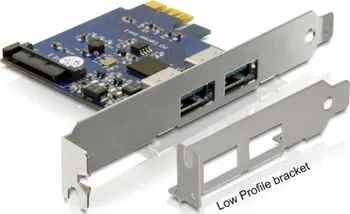 DeLock PCI Express x1 USB 3.0 2 port, NEC, + low profile