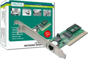 Síťová karta Digitus Fast Ethernet PCI Card 10/100Mbit Realtek WOL