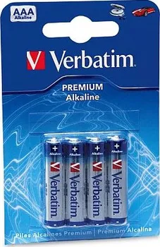 Článková baterie VERBATIM alkalické mikrotužkové baterie R03, AAA, 1,5V, 4ks