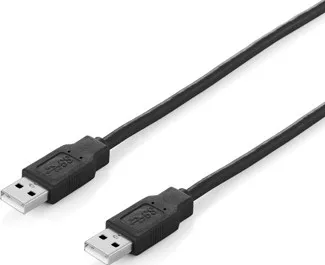 Datový kabel eQuip USB 2.0 Cable A->A 5,0m M/M, propojovací - černý
