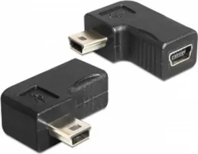 Datový kabel Delock adaptér USB-B mini 5-pin samec/samice 90° pravoúhlý