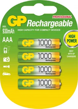 Článková baterie Nabíjecí baterie GP AAA 1000 NiMH 4ks