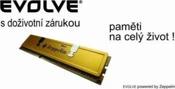 Operační paměť EVOLVEO DDR III 4GB 1333MHz by Zeppelin GOLD (s chladičem,box), CL9