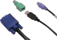 KVM kabel, 1,8 m, PS/2 nebo USB kláv. a myš, VGA