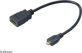Datový kabel AKASA - HDMI na mikro HDMI adaptér - 25 cm