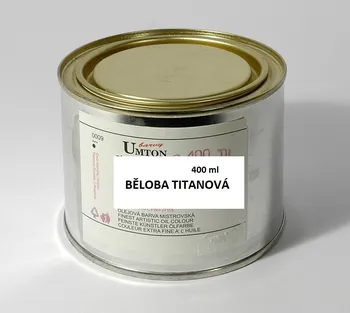 Olejová barva Mistrovská olejová barva UMTON - běloba titanová 400ml