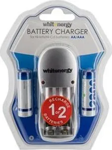nabíječka baterií WE Nabíječka pro 2 baterie AA/AAA + 2xAA 2800mAh